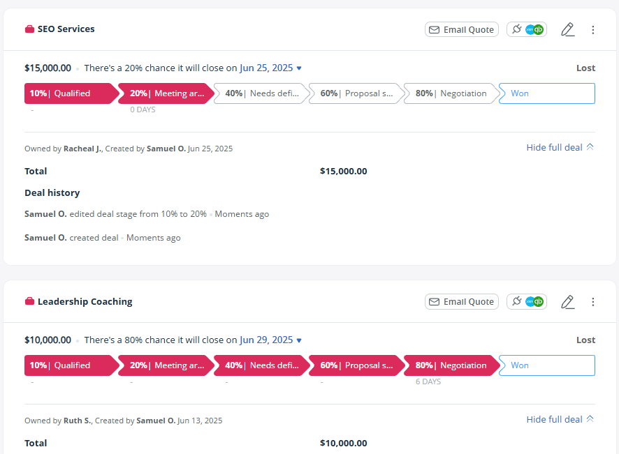 deal ownership in crm