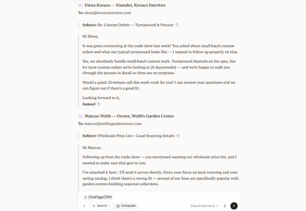 perplexity ai assistant email drafts