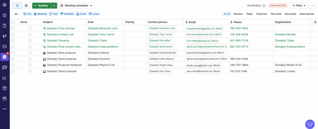 lead tracking software - pipedrive crm