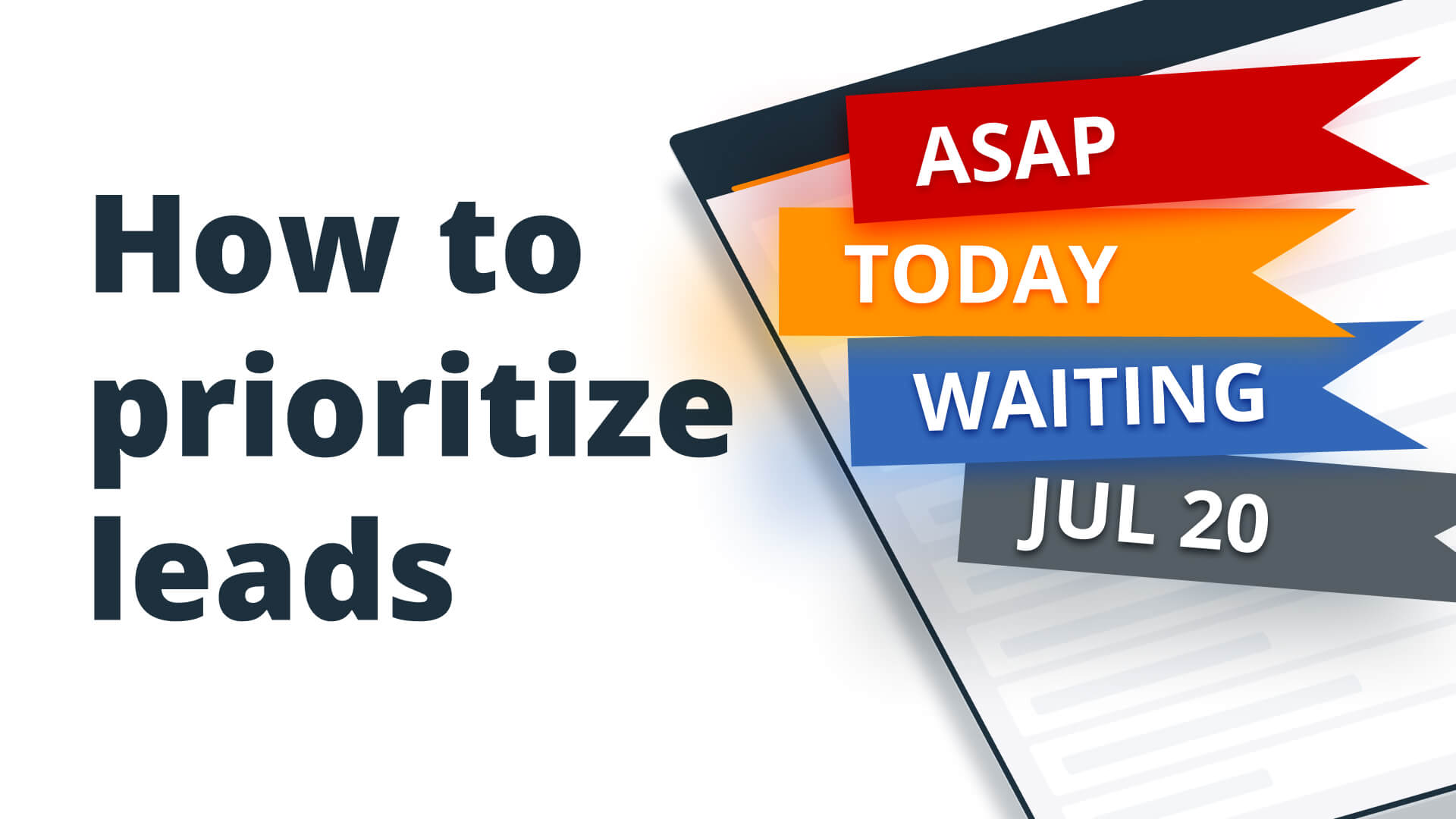 how to prioritize sales leads