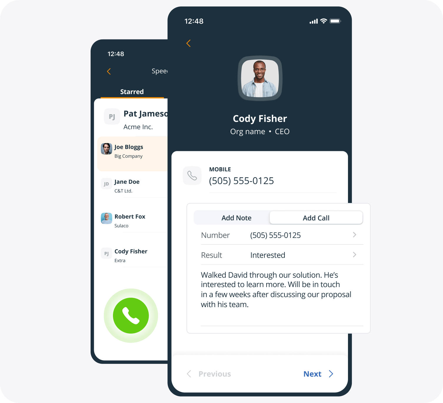 speed dialer in sales route planning software