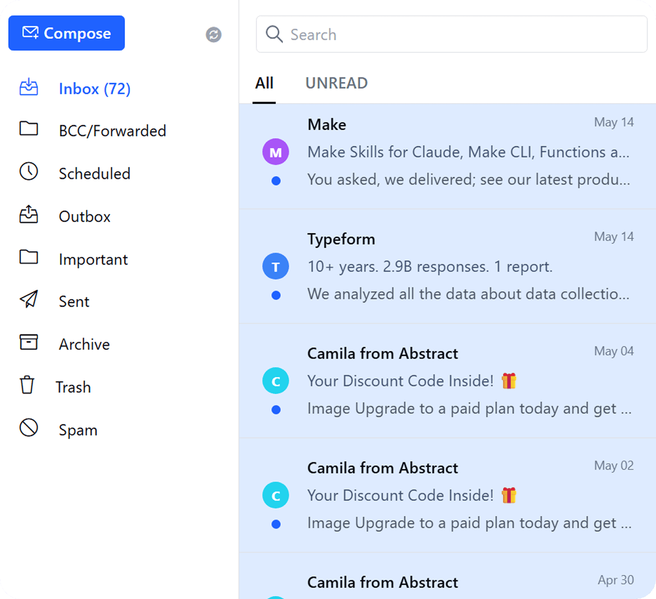 Salesmate email sync