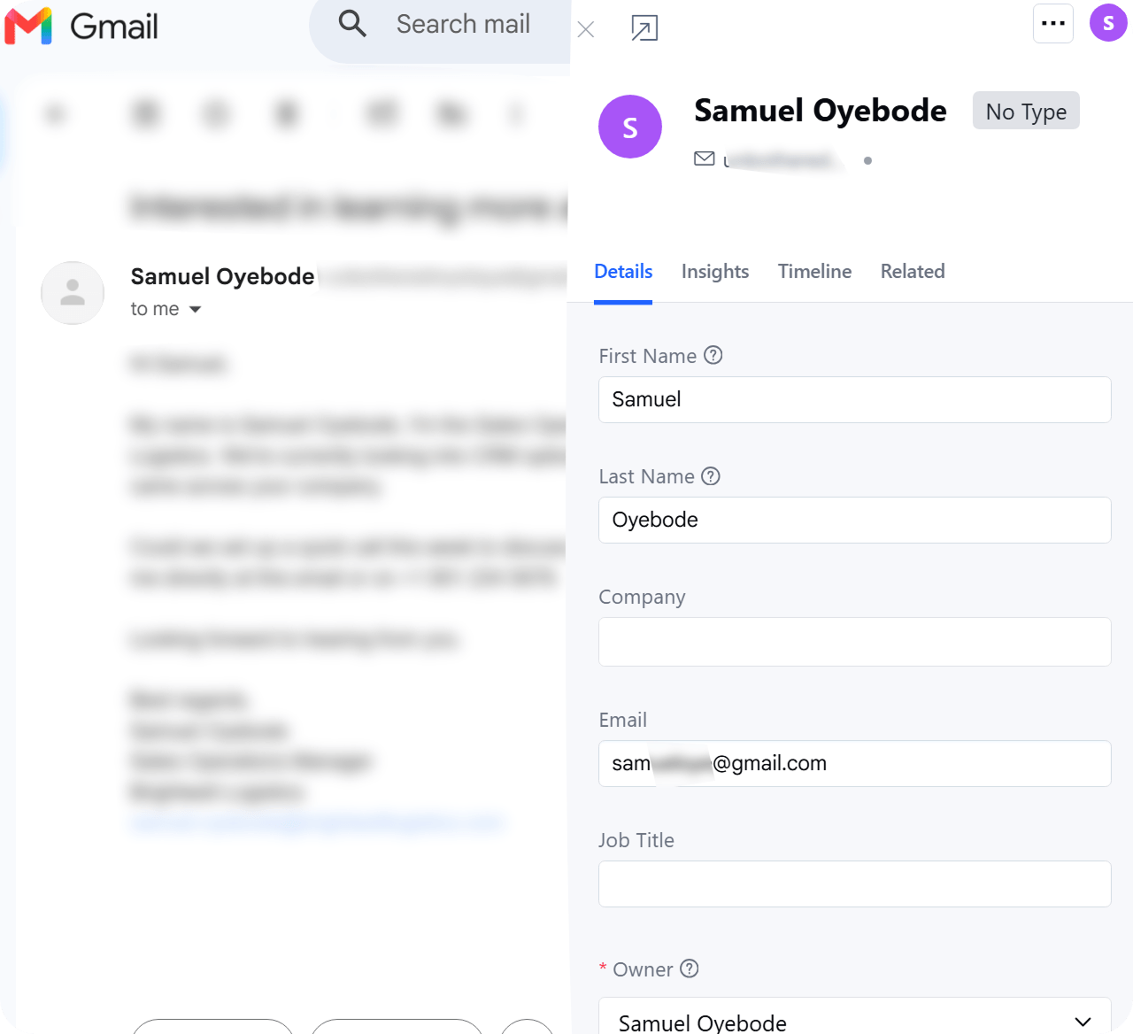 Salesmate lead capture