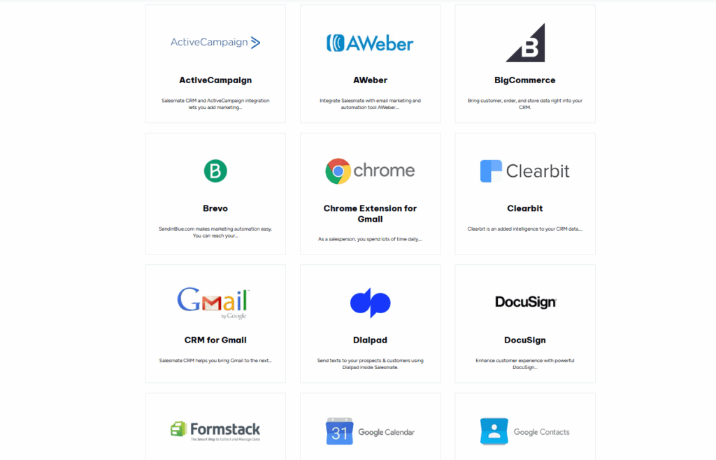 salesmate crm app marketplace