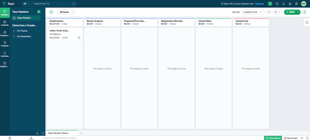 bigin crm