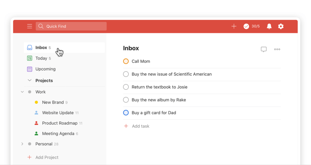 todoist gtd app