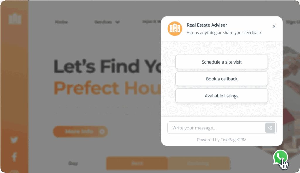 whatsapp chat floating button
